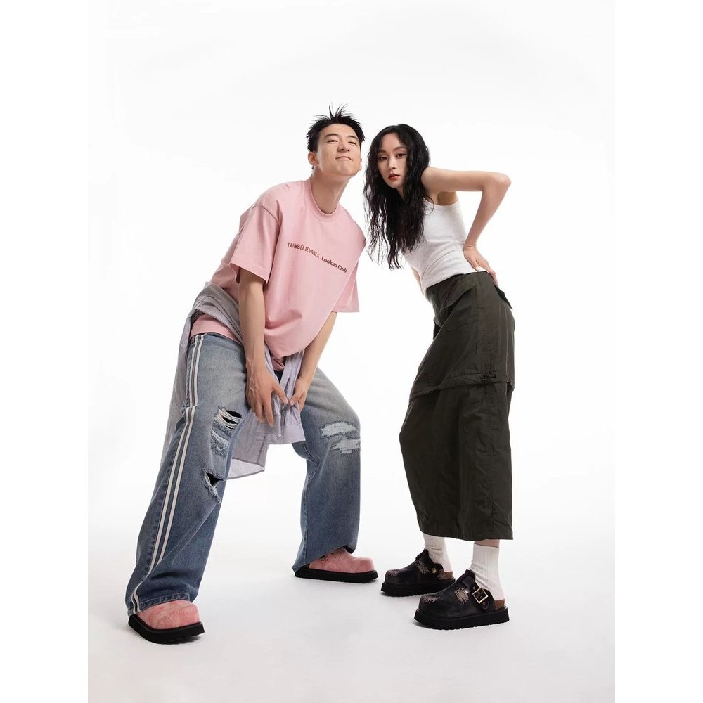 ผู้หญิงรองเท้าแตะเกาหลีรุ่นแฟชั่น Denim Toe-Covered หนา Soled กันน้ํา Rainy Season รองเท้าแตะลําลองขนาด 35-40 ราคา ถูกที่สุด ดีลบีเคเค แกลเลอรีภาพที่ 6