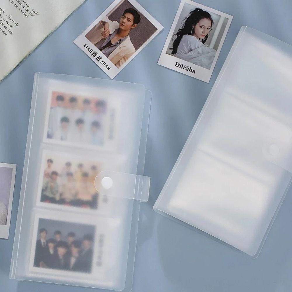 CAJA1 อัลบั้มรูป 1 ชิ้น, ที่ใส่การ์ดรูปภาพหนังสือ PVC, 3/4/5/6/7 นิ้วโปร่งใส 80/160 สล็อต Photocard Holder Idol Star - รูปที่ 4