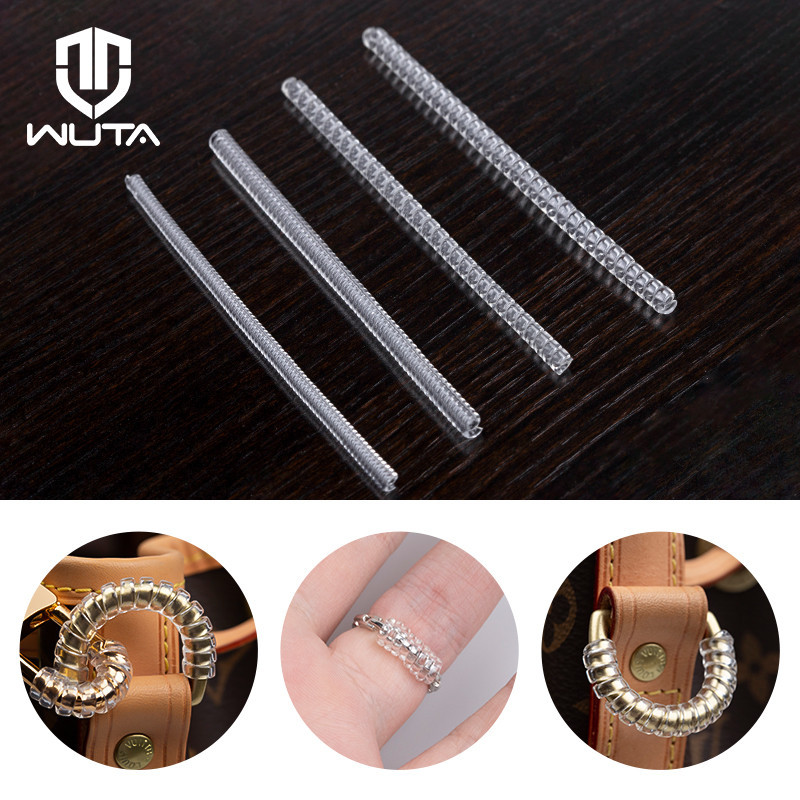 4 PCS เกลียวแหวนป้องกันสําหรับกระเป๋าอุปกรณ์ฮาร์ดแวร์หัวเข็มขัด Anti Abrasion Scratch, ขนาดแหวนปรับสําหรับหลวมแหวนเครื่องประดับ
