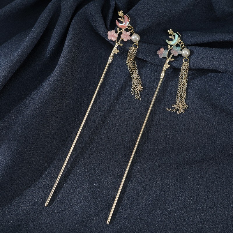 โลหะผีเสื้อพู่ผมติดสไตล์คริสตัลลูกปัดกิ๊บผู้หญิงอุปกรณ์ผม - รูปที่ 6