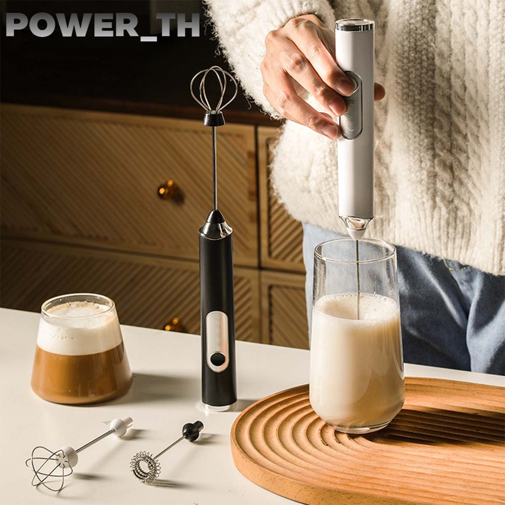 เครื่องตีฟองนม เครื่องตีไข่ ปรับได้3ระดับ ชาร์จ USB อุปกรณ์ทำขนม