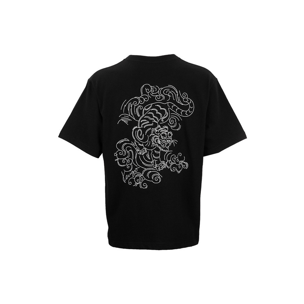 Street Wear Ready Stock Tiger Mens Cotton Round Neck Short Sleeve T-Shirt Mens Summer New Style 0731