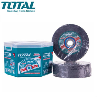 TOTAL แผ่นตัดสแตนเลส / แผ่นตัดเหล็ก ขนาด 4 นิ้ว (แพ็คละ 50 ใ…