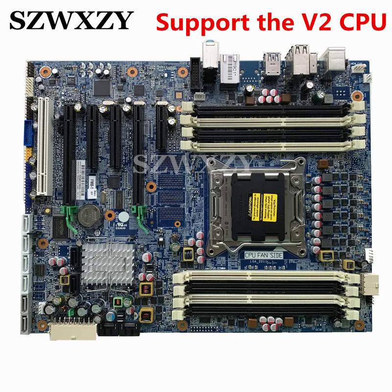 รองรับ CPU V2 สําหรับ HP Z420 WorkStation เมนบอร์ด X79 C602 ซ็อกเก็ต 2011 708615-001 708615-601 6182