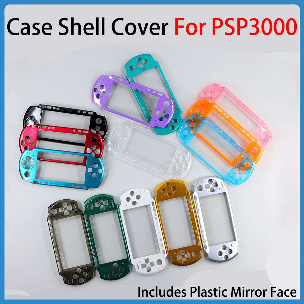 1 ชิ้นกรณีเชลล์สําหรับ Sony PSP 3000 เกมคอนโซลเชลล์โลโก้ด้านหน้า Faceplate ป้องกันกรณีเปลี่ยนอุปกรณ์เสริม