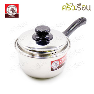 ZEBRA หม้อด้าม มีฝา Carry 16 ซม. หนา 0.8 มม. ความจุ 1.7 ลิตร…