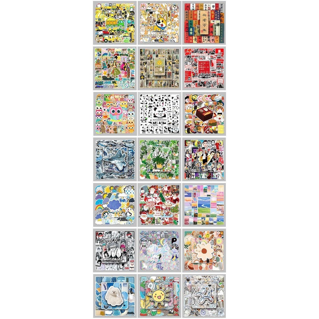 🎭พร้อมส่ง🎭 50ชิ้น สติกเกอร์ Murakami Flower ดอกไม้มุราคามิ Kaikai Kiki ดอกทานตะวัน Sticker กันน้ำ - รูปที่ 5