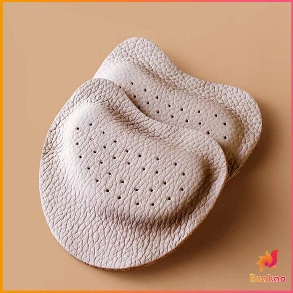Buakao แผ่นรองเท้า กันลื่น ฟองน้ําหนาติดหน้าเท้า ยืดหยุ่นนุ่มเท้า  Women insoles