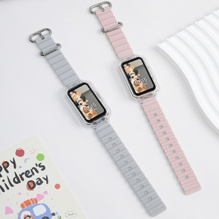 Ocean สายซิลิโคนสําหรับ Huawei Band 11 11Pro 10 / 9 / 8 / 7 / 6 / 6Pro SmartWatch สายรัดข้อมือกีฬา Bracelect สําหรับ Honor Band 10 9 7 6 อุปกรณ์เสริม