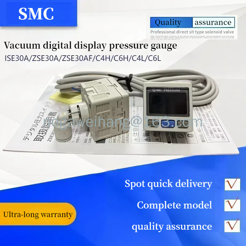 SMC ZSE30A-C6H-C4H-NAPL ISE30A-C4L-C6L-CL AF เครื่องวัดความดันดิจิตอล