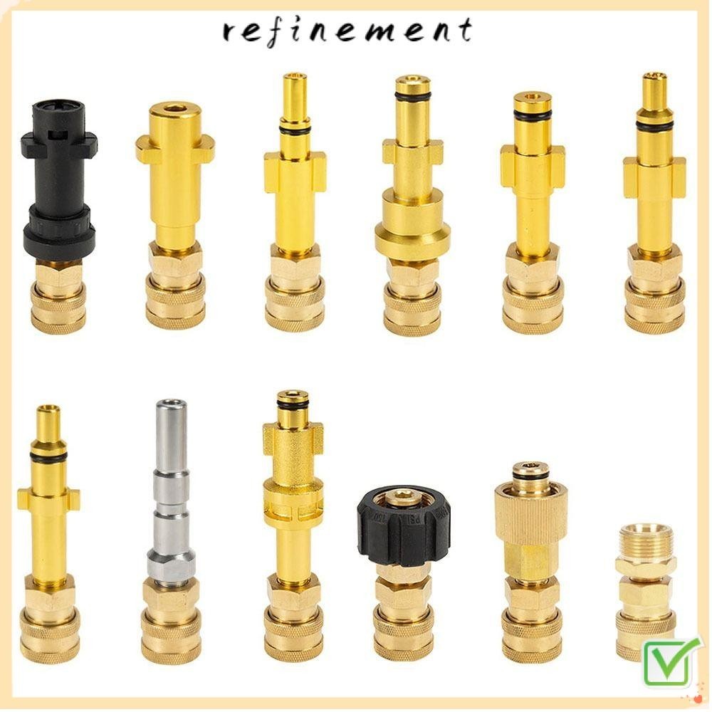 Refinement ข้อต่อหัวฉีดโฟมแรงดันสูง 1/4 นิ้ว สําหรับหัวฉีดสเปรย์ Karcher