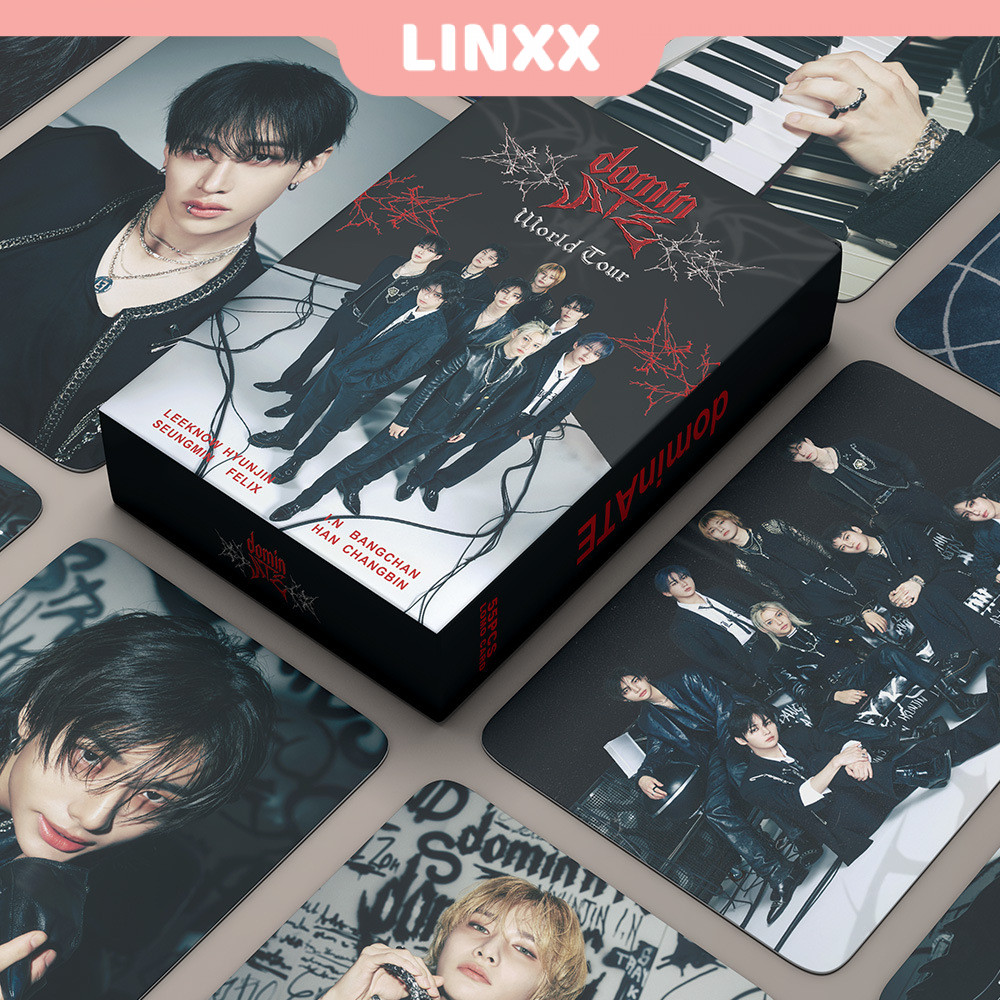 Linxx 55 ชิ้น StrayKids ATE World Tour อัลบั้ม Lomo Card Kpop Photocards โปสการ์ด Series