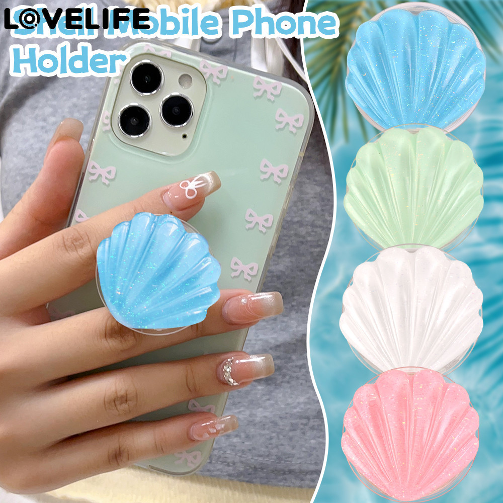 [ แนะนํา] Phone Shell Stand-Grip - ที่วางโทรศัพท์ Sea Shell - ขายึดถุงลมนิรภัยแบบ Scalable - ขาตั้งเดสก์ท็อปแบบพกพา - สําหรับแล็ปท็อปโทรศัพท์มือถือ