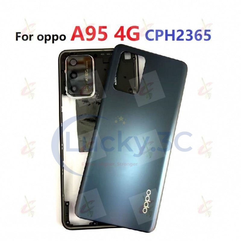 ฝาหลังสําหรับ OPPO A95 4G CPH2365 A95 5G อะไหล่