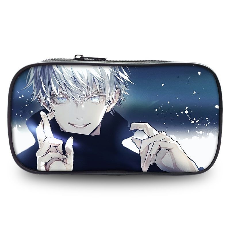 [คลังสินค้าพร้อม] Spell Fighting Pencil Case Gojo Go Knotweed Yuren การ์ตูนญี่ปุ่นความจุขนาดใหญ่นักเรียนพิมพ์เครื่องเขียนกระเป๋าดินสอโรงเรียนสินค้า St