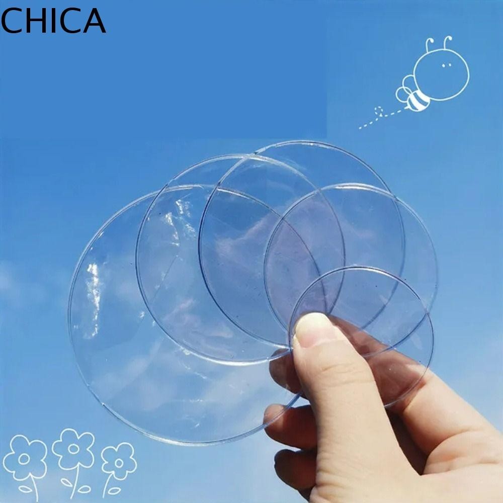 Chica 5 ชิ้น Ita กระเป๋า Pin Case, Badge Protector โปร่งใสป้ายแสดงกระเป๋าอะนิเมะ PVC ใส Badge แขนป้องกันกรณี