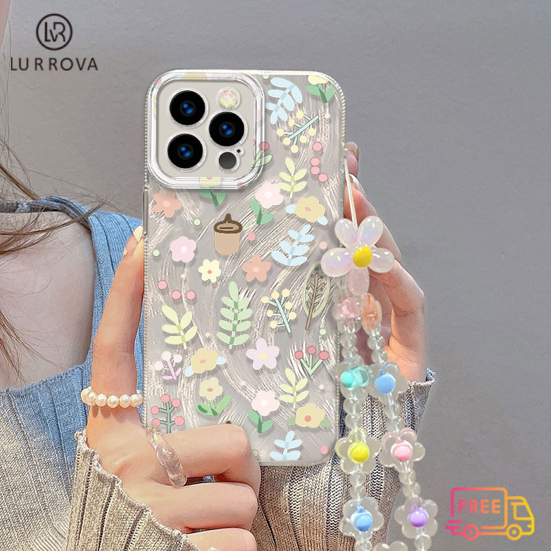 สำหรับ OPPO OPPO Reno12 F 5G Reno 12 5G Reno 12 Pro 5G Reno 11F 5G Reno 11 5G Reno 10 5G Reno 8T 5G Reno 8T 4G Reno 8Z 5G Reno 7Z 5G Reno5 Reno4 realme C67 C65 C63 C61 C53 C55 C51 C35 C21Y c15 ขนาดเล็กดอกไม้สดกันกระแทก M