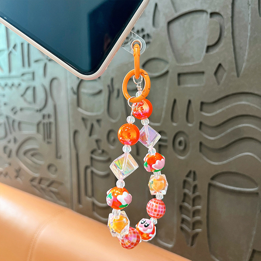 ลูกปัดหลากสีพวงกุญแจโทรศัพท์พวงกุญแจตกแต่งกระเป๋าจี้พวงกุญแจ - รูปที่ 2