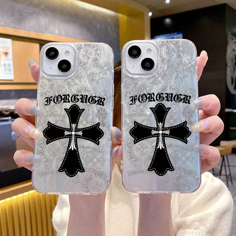 เคส iphone 11 Pro Max 16 Pro Max 16PLUS 11PRO XS Max XR X 6 6S SE2 SE3 7PLUS 8PLUS 13 Pro Max 12 14 Pro Max 15PLUS 15 Pro Max YS45 Chrome Hearts cross Camlet เคสโทรศัพท์
