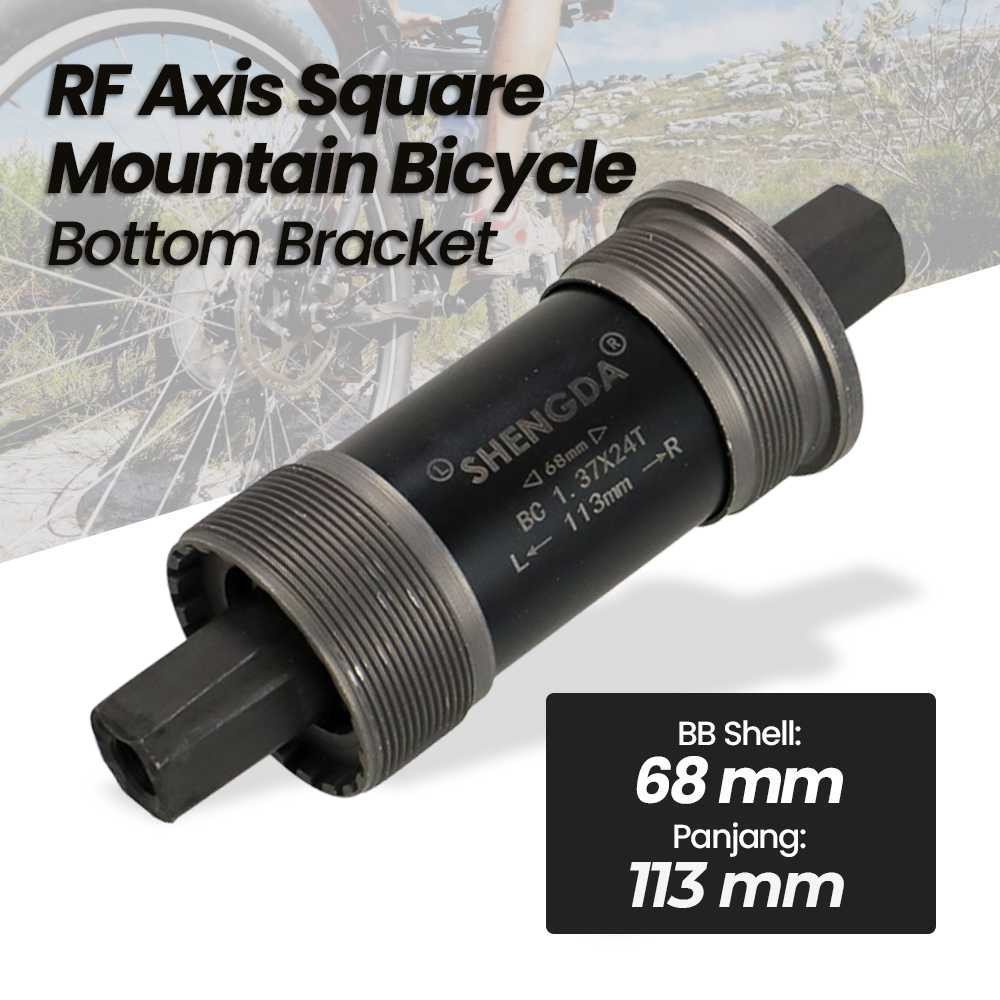 RF SHENGDA AXIS SQUARE BOTTOM BRACKET MOUNTAIN BICYCLE 68MM - ZK-F-01