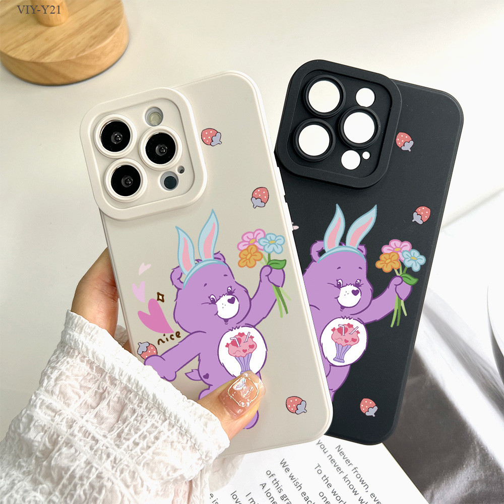 VIVO Y21 Y33S Y33T Y15S Y50 Y20 Y20S Y12S Y12A Y17 Y15 Y12 Y16 Y19 Y91C V25 V23 V23E V20 Pro 5G เคสวีโว่ Flower Bear เคส