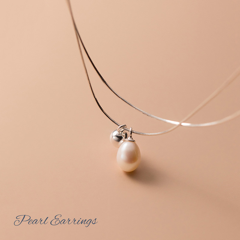 Pearl Necklace สร้อยคอเงินแท้ S925