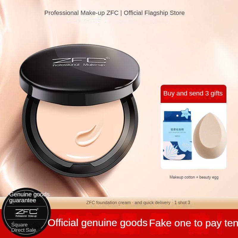 Zfc Foundation Cream คอนซีลเลอร์ Liquid Foundation คอนซีลเลอร์ BB Cream CC Moisturizing Spot Coverin