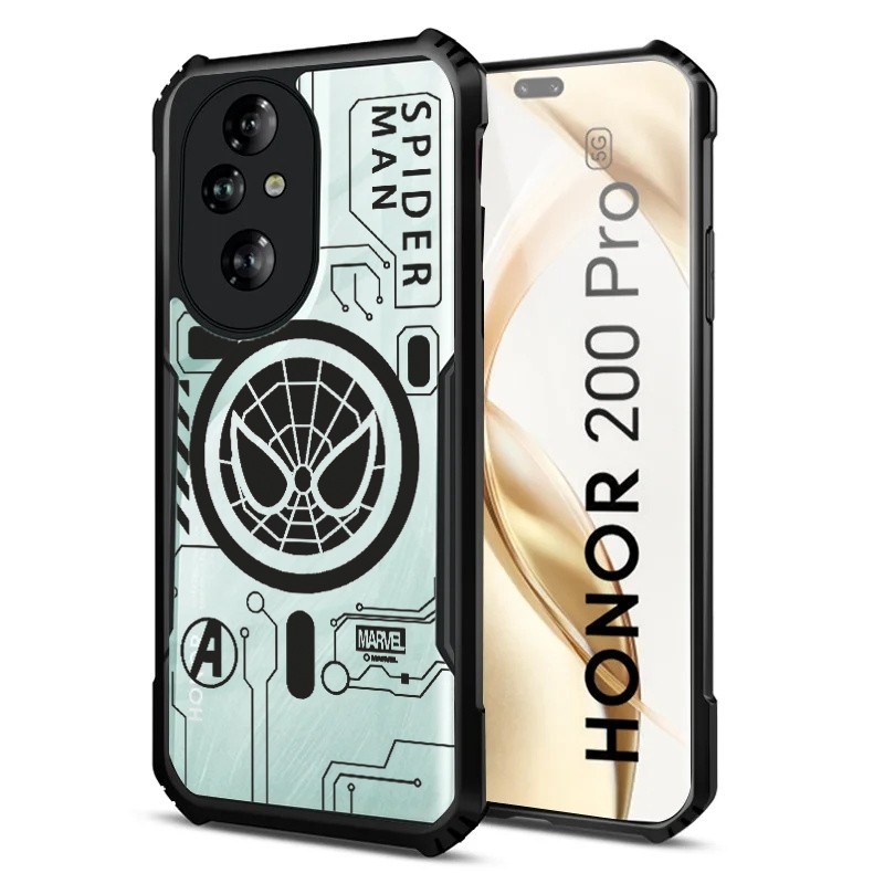 [คลังสินค้าพร้อม] เคสโทรศัพท์แบบใสสําหรับ Honor 200 Pro 200 Lite Honor 90 Lite Shock Fall Prevention เคสอะคริลิค 3.spider-man รูปแบบ