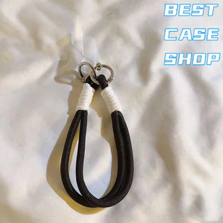 Phone Lanyard ความคิดริเริ่ม สายคล้องโทรศัพท์มือถือ สไตล์วินเทจ Weave เชือกเส้นเล็ก สีน้ําตาล Colorful แบบเรียบง่าย