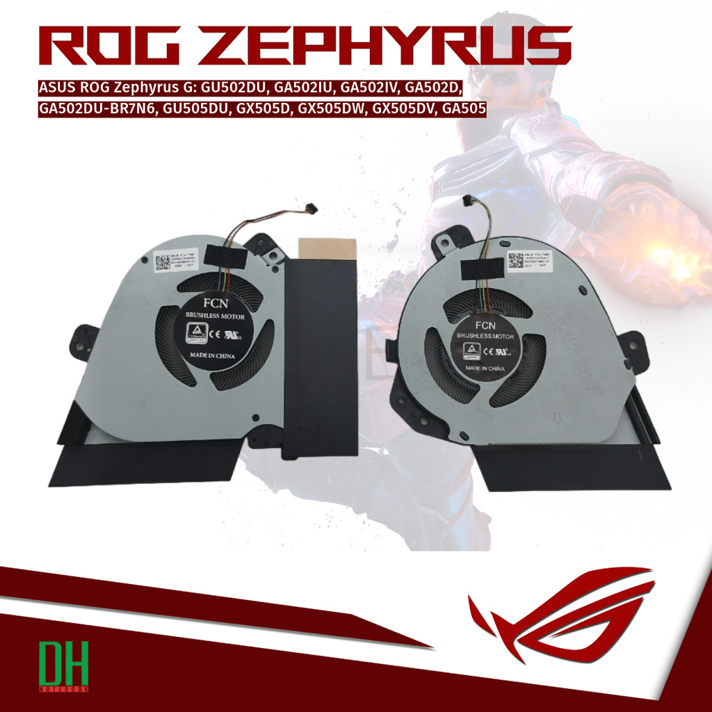 พัดลมระบายความร้อนแล็ปท็อป ASUS ROG Zephyrus G รองรับรุ่น GA502IU, GA502DU, GA502IV, GU502DU, GX505D