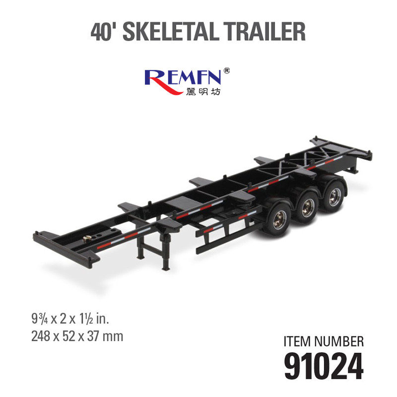 Diecast Masters 40 Skeletal Trailer DM รุ่น 91024 1: 50