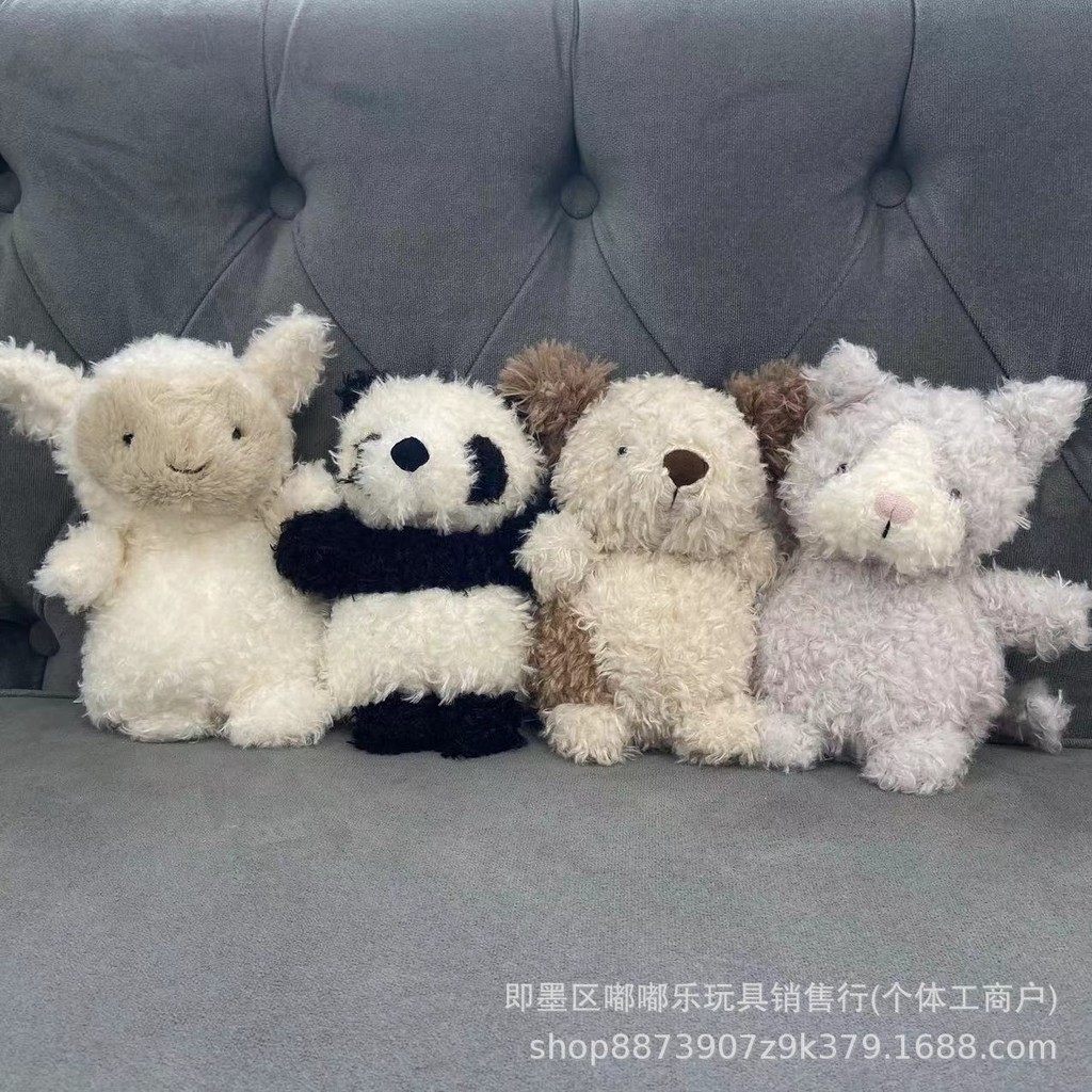 [สินค้าใหม่] Curly Series Bear Fox Panda Puppy Plush Doll สำหรับสาวๆของขวัญวันวาเลนไทน์ jellycat