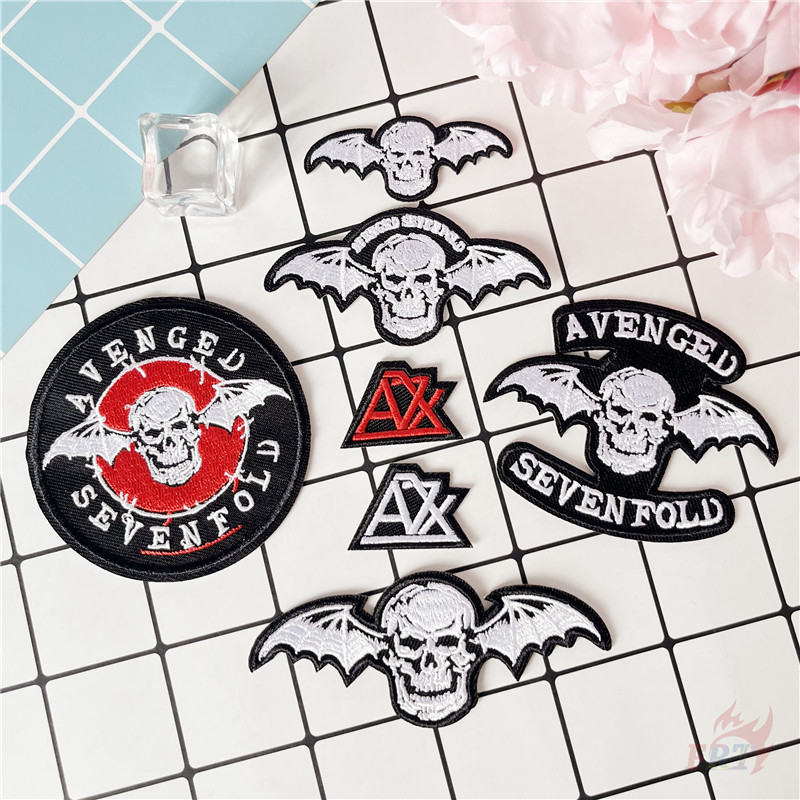 ♥ Avenged Sevenfold - A7X Iron-On Patch ♥ 1 ชิ้น Punk Metal Rock Band DIY เย็บบนเหล็กบนป้ายแพทช์