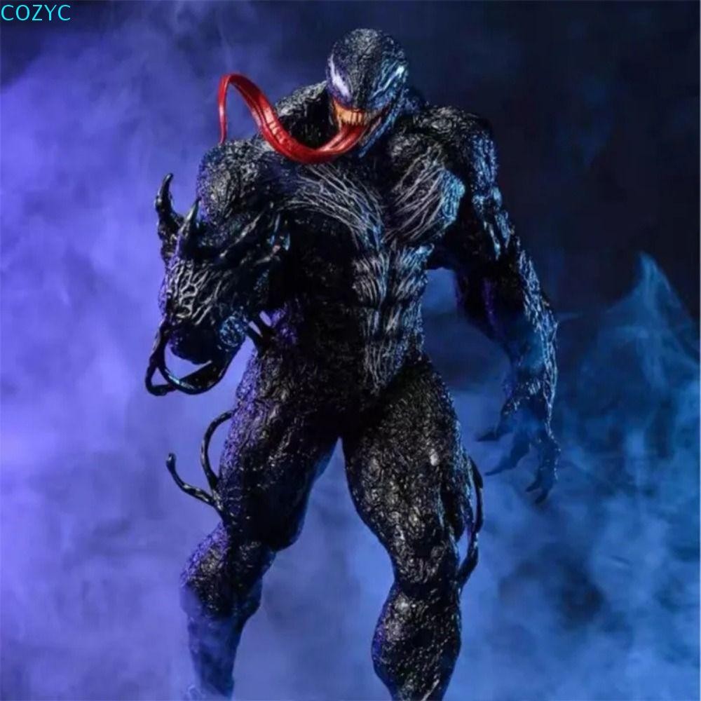 Cozyc Venom รูปของเล่น, PVC Collectible Legends Series Action Figurine,อุปกรณ์เดสก์ท็อปรูปปั้น Joint Movable Hand-made Venom ของเล่นสะสมภาพเคลื่อนไหวเครื่องประดับ