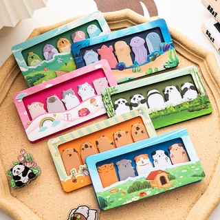 150 แผ่นสัตว์น่ารัก Paradise Seires Sticky Notes นักเรียนแบบพกพา Memo Pad น่ารักสัตว์ Series สติกเกอร์ฉลากกระดาษบันทึก