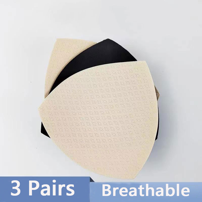 3 คู่ Breathable สามเหลี่ยมฟองน้ํา Push Up Bra Pads ชุดผู้หญิงใส่ชุดว่ายน้ําบิกินี่ Breast Enhancers
