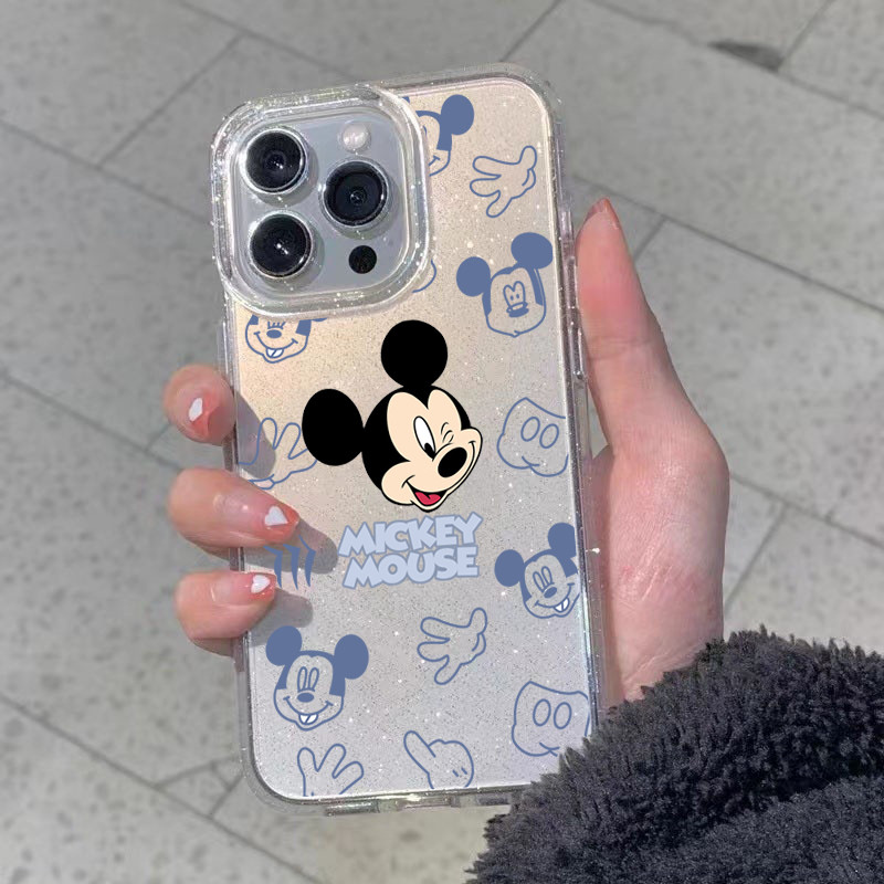 เคสไอโฟน TPU นิ่มกันกระแทก เคสโทรศัพท์ เคสไอโฟน 11 12 14 15 13 Pro Max XR XS X 7 8P มิกกี้เมาส์มิกกี้