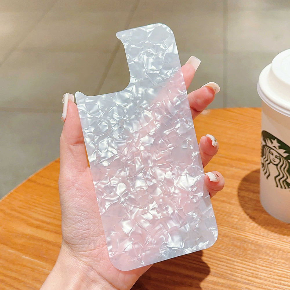 Gradient Glitter กระดาษกระดาษแข็งเงา Jam สําหรับ iPhone 16ProMax 16Pro 16Plus 15 14 13 12 11 Pro Max กลับกระดาษ Jam
