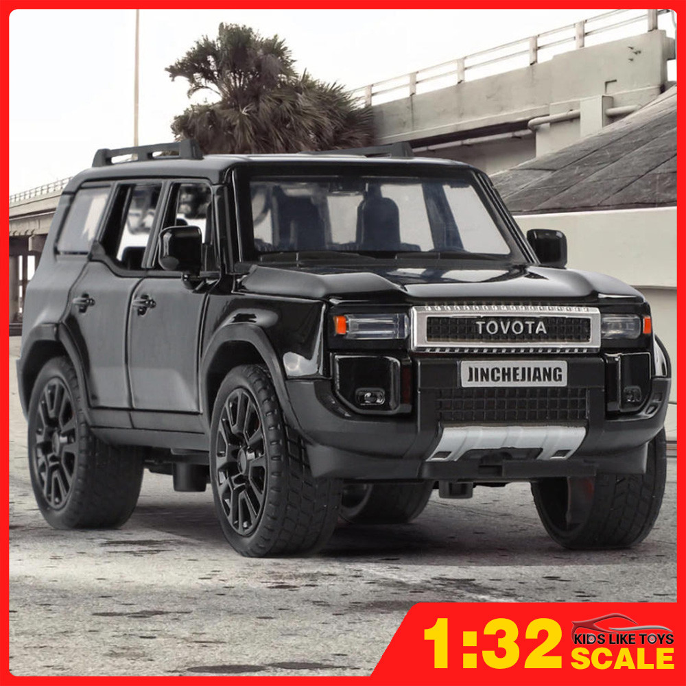 Klt 1:32 Toyota PRADO SUV Diecast รุ่นรถยนต์ของเล่นของขวัญสําหรับเด็กเด็กผู้หญิง