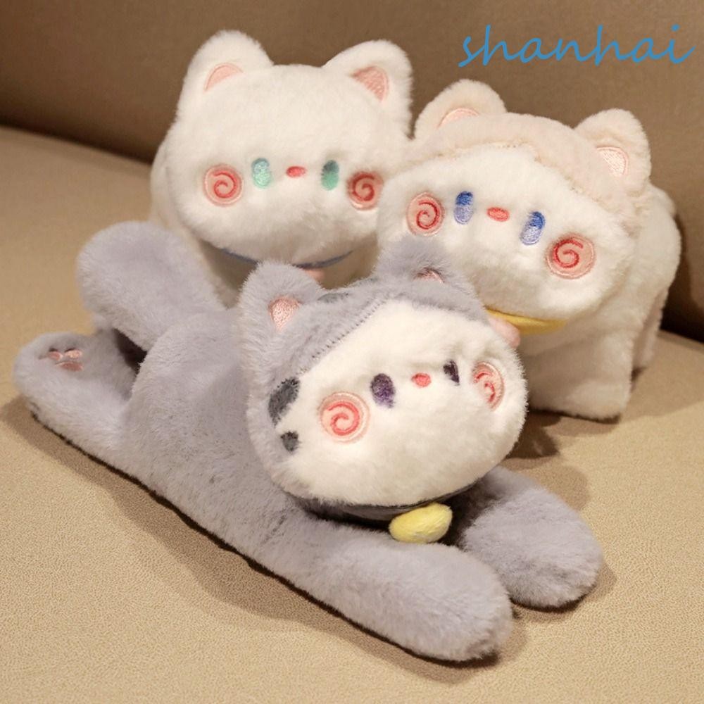 Shanhai สัตว์ตบ Snap Wrap สายรัดข้อมือ,แมวตุ๊กตาแมวสร้อยข้อมือ Snap แหวนตุ๊กตาตุ๊กตา, น่ารักนุ่มสนุกกับ Clap วงกลมสร้อยข้อมือแมวของเล่นตุ๊กตาของเล่นเด็กปัจจุบัน