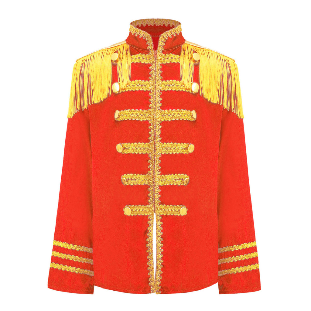 Yeahdor เครื่องแต่งกายเด็กชายแขนยาวลูกไม้สีทองตกแต่ง Rock Band Musician คอสเพลย์เสื้อด้านบน - รูปที่ 4