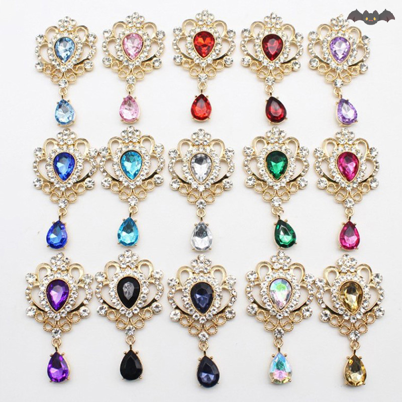 [PE] 32*60 มม.สําหรับทํางาน Rhinestone ปุ่มผม Manualidades อุปกรณ์เสริม Diy เข็มกลัดด้านหลังแบนเครื่องประดับ TH