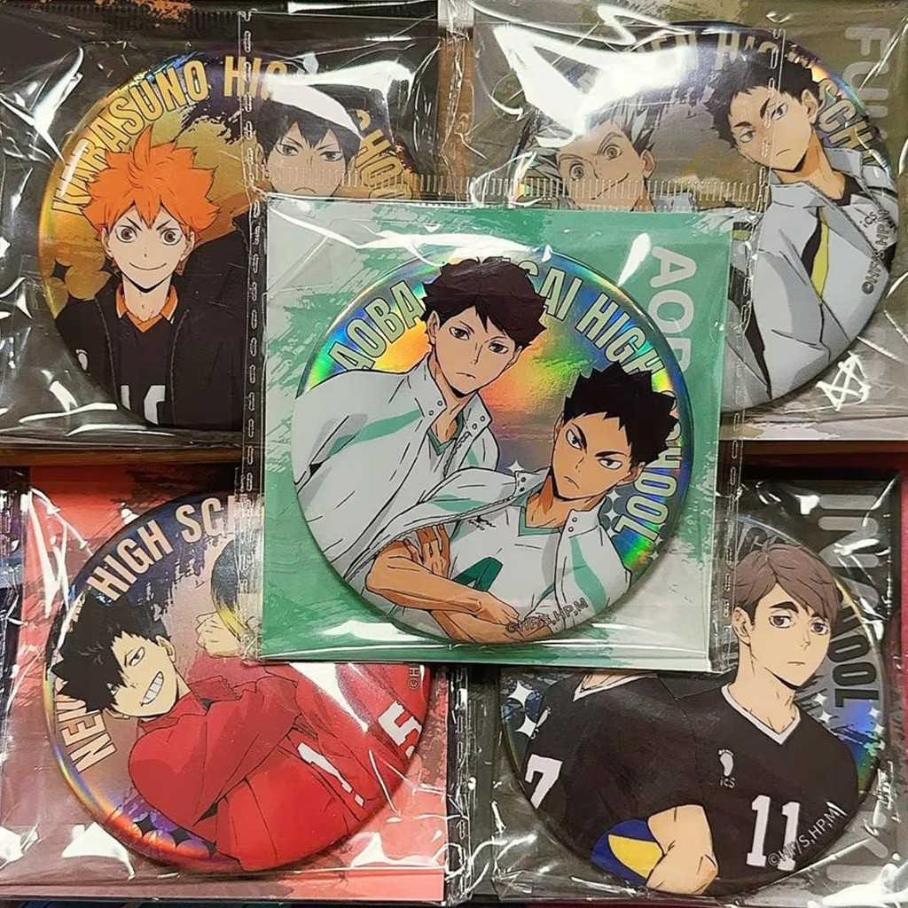 Kantani Volleyball Junior Combination Character Badge Hyuga Shoyo Toru Kawa Anime Merchanted เข็มกลั