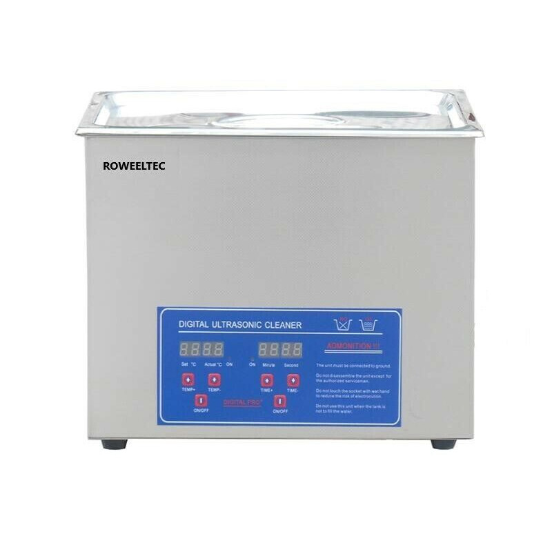 Digital 6.5L Dental Jewelry Stainless Ultrasonic Cleaner heater timer 110/220v a