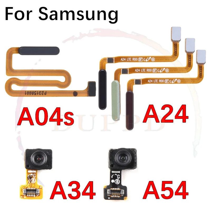 ใหม่ปุ่มเซ็นเซอร์ลายนิ้วมือ Flex สําหรับ Samsung A24 A34 A54 A04s A245 A346 A54