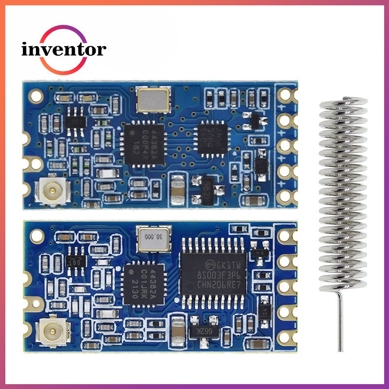 433mhz HC-12 SI4463/4438 โมดูลพอร์ตอนุกรมไร้สาย 1000m เปลี่ยนบลูทูธใหม่