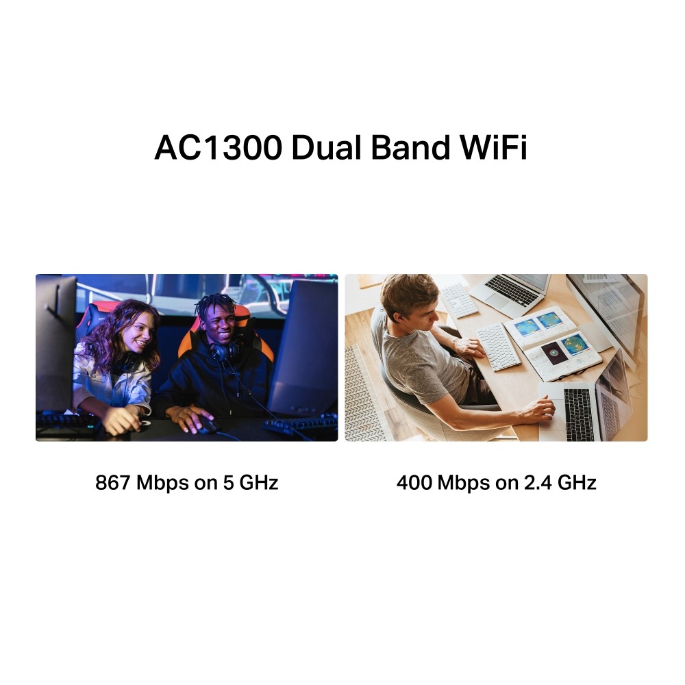 🛵มีส่งด่วน💨 Mercusys MA30H USB AC1300 Strong Dual Band Wi-Fi Speed รับประกัน 3 ปี