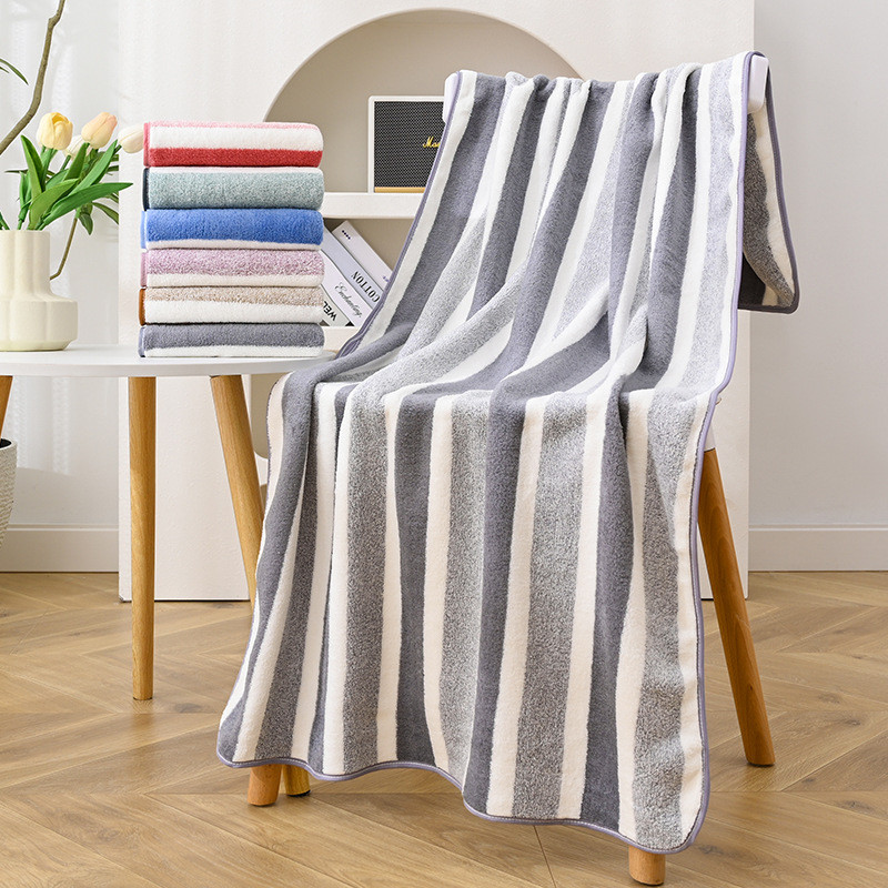 【ขนาด140×70ซม.】ผ้าเช็ดตัว ขนเป็ด ผ้าขนหนูอาบน้ำ ขนนุ่ม ซับน้ำดี ผืนใหญ่ห่อตัวได้ ราคาถูก นุ่มไม่บาดผิว