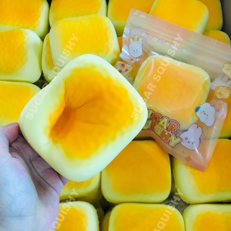 Sugar squishyสกุชชี่ ขนมปังเนย ขนาดใหญ่ หอม  นุ่ม สโลว์มาก ตัวนี้ฟินสุดๆ