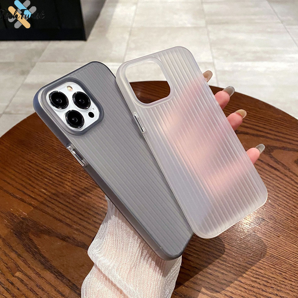 แฟชั่นmatteโปร่งแสงเคสโทรศัพท์สําหรับ iPhone 16 Pro Max 11 12 13 14 15 Pro Max 14 15 16 Plus Thin Anti-Drop Case